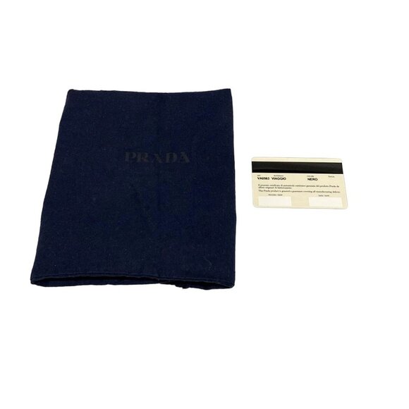 Auth PRADA - VA0563 Black Nylon Shoulder Bag - Picture 8 of 12